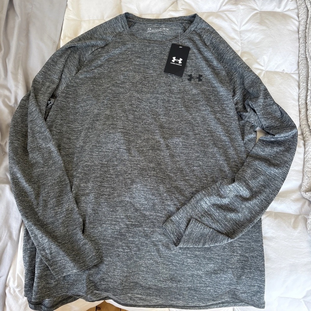 Under Armour Men's Charcoal Heather Long Sleeve Shirt